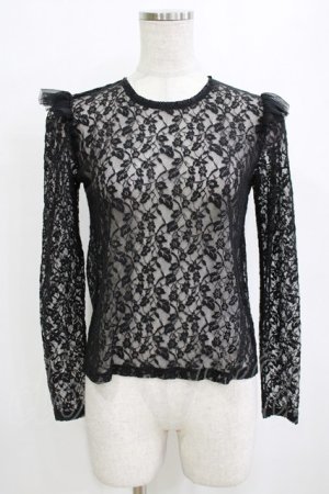 画像: MILK / アイスフラッペブラウス  ブラック（無地） H-26-01-14-063-ML-BL-KB-ZH