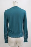 画像3: Jane Marple / ベルベットリボンカーディガン  グリーン H-26-01-14-069-JM-TO-KB-ZH (3)
