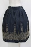 画像3: Jane Marple / エンブロイダリースカート  ネイビー H-26-01-14-009-JM-SK-KB-ZH (3)