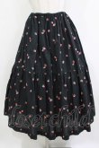 画像1: Jane Marple / Very berries embroideryスカート  ブラック H-26-01-14-012-JM-SK-KB-ZH (1)