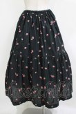 画像3: Jane Marple / Very berries embroideryスカート  ブラック H-26-01-14-012-JM-SK-KB-ZH (3)
