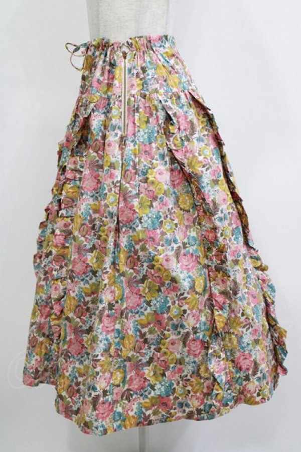 画像2: Jane Marple Dans Le Salon / Sandrineサイドフリルスカート Free ローズ H-26-01-14-014-JM-SK-KB-ZH (2)