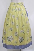 画像3: Jane Marple / Miss Daisyのタックスカート  イエロー×ラベンダー H-26-01-14-016-JM-SK-KB-ZH (3)