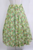 画像1: Jane Marple Dans Le Salon / Granny's ribbonのゴアードスカート  グリーン H-26-01-14-018-JM-SK-KB-ZH (1)
