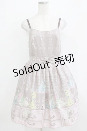 画像: Emily Temple cute / シャンブルノースリーブワンピース  グレー H-26-01-14-002-ET-OP-KB-ZH