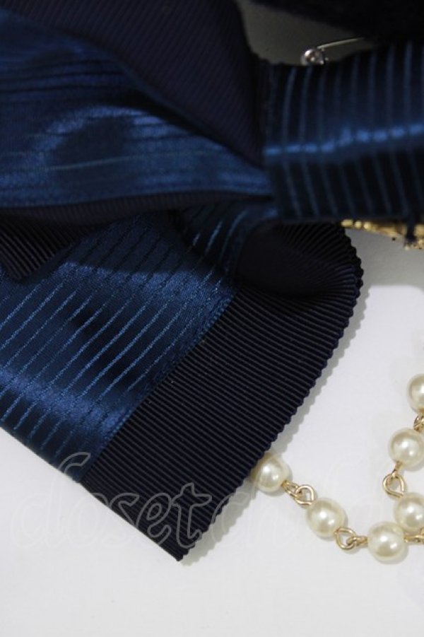 画像3: BABY,THE STARS SHINE BRIGHT / ルイーズリボンベレー  ネイビー H-26-01-15-039-BA-AC-NS-ZH (3)