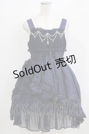 画像: ALICE and the PIRATES / ギャザーシフォンジャンパースカート Free ネイビー H-26-01-15-043-PA-OP-NS-ZH