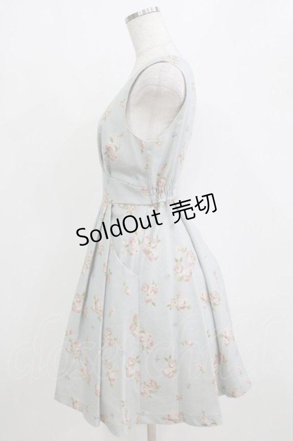 画像2: Secret Honey / 花柄ワンピース Free ブルー H-26-01-15-054-CA-OP-NS-ZH (2)