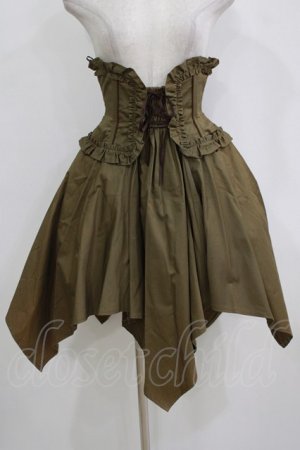 画像: ALICE and the PIRATES / アビルダコルセットスカート Free カーキ H-26-01-15-055-PA-SK-NS-ZH