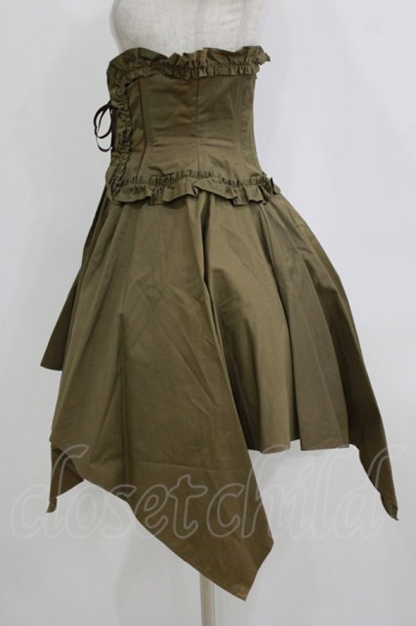 画像2: ALICE and the PIRATES / アビルダコルセットスカート Free カーキ H-26-01-15-055-PA-SK-NS-ZH (2)