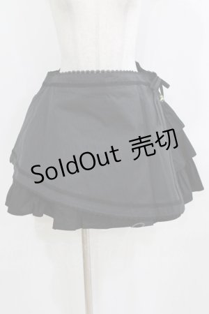 画像: ALICE and the PIRATES / ストライプ・フリルサンドスカート Free ブラック H-26-01-15-056-PA-SK-NS-ZH