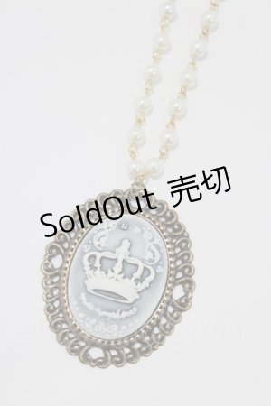 画像: metamorphose / カメオネックレス  ブルー H-26-01-15-005-ME-AC-NS-ZH