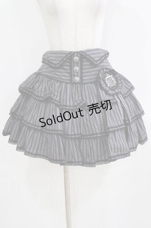 画像1: Angelic Pretty / ヴィンテージストライプスカート Free グレー H-26-01-15-061-AP-SK-NS-ZH (1)