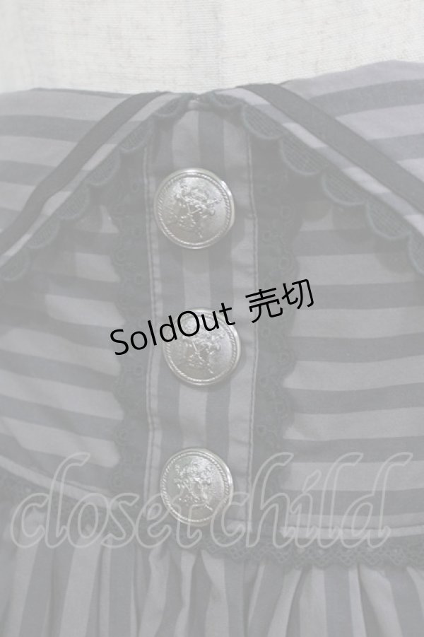 画像5: Angelic Pretty / ヴィンテージストライプスカート Free グレー H-26-01-15-061-AP-SK-NS-ZH (5)