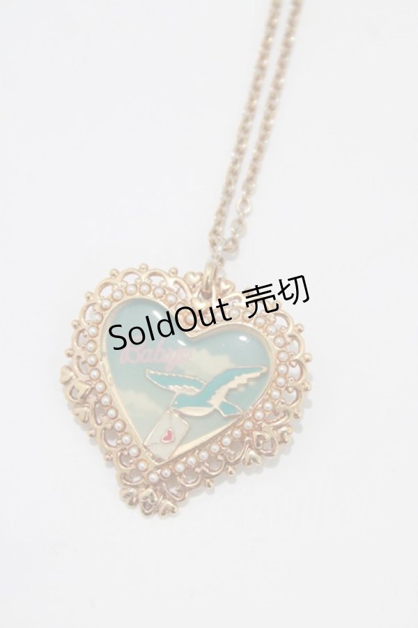画像1: BABY,THE STARS SHINE BRIGHT / 青い鳥ブローチペンダント  ゴールド H-26-01-15-006-BA-AC-NS-ZH (1)