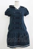 画像1: Angelic Pretty / 半袖 Marching girl カットワンピース Free ネイビー H-26-01-15-064-AP-OP-NS-ZH (1)