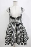 画像1: Ank Rouge / 千鳥格子ジャンパースカート M ブラック H-26-01-15-065-CA-OP-NS-ZH (1)