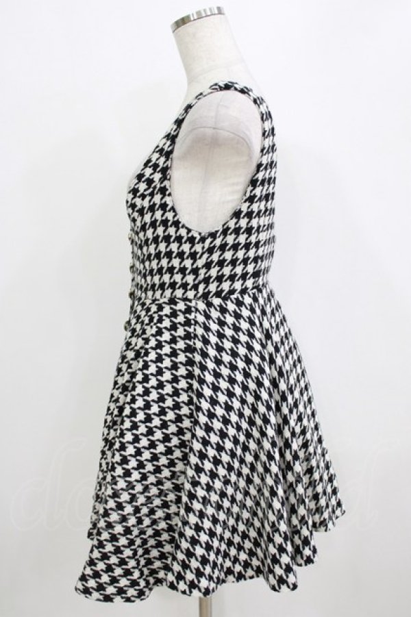 画像2: Ank Rouge / 千鳥格子ジャンパースカート M ブラック H-26-01-15-065-CA-OP-NS-ZH (2)