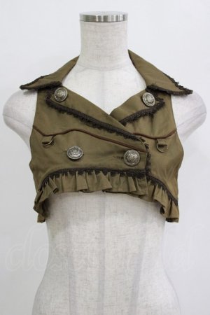 画像: ALICE and the PIRATES / アビルダショートベスト Free カーキ H-26-01-15-070-PA-TO-NS-ZH