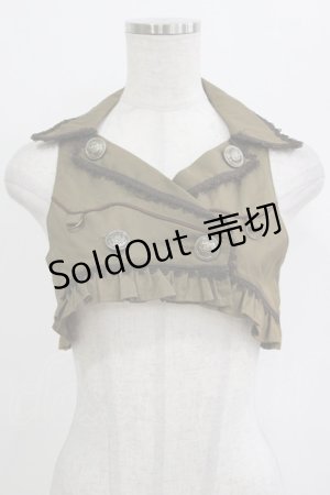 画像: ALICE and the PIRATES / アビルダショートベスト Free カーキ H-26-01-15-070-PA-TO-NS-ZH