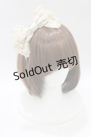 画像: Angelic Pretty / 乙女のハートななめリボンカチューシャ  アイボリー H-26-01-15-007-AP-AC-NS-ZH