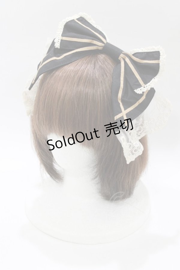 画像1: BABY,THE STARS SHINE BRIGHT / セーラーリボンカチューシャ(バーバリー)  ブラック H-26-01-15-008-BA-AC-NS-ZH (1)