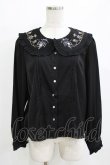 画像1: Amavel / シャンデリア刺繍入りブラウス Free ブラック H-26-01-15-080-CA-BL-NS-ZH (1)