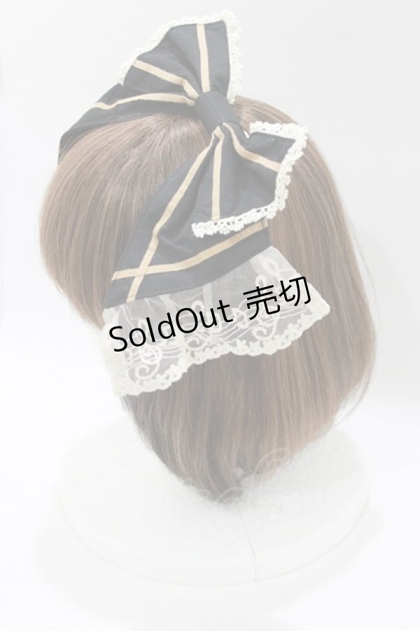 画像2: BABY,THE STARS SHINE BRIGHT / セーラーリボンカチューシャ(バーバリー)  ブラック H-26-01-15-008-BA-AC-NS-ZH (2)