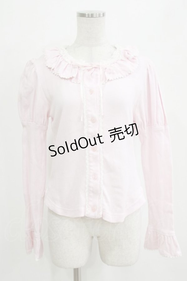 画像1: BABY,THE STARS SHINE BRIGHT / スクエアネックフリルカーディガン Free ピンク H-26-01-15-088-BA-TO-NS-ZH (1)