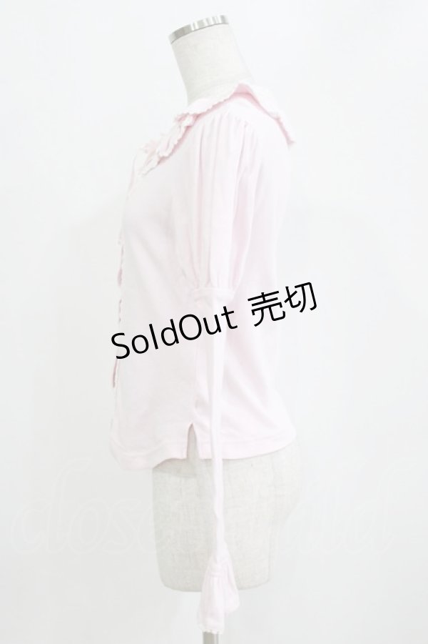 画像2: BABY,THE STARS SHINE BRIGHT / スクエアネックフリルカーディガン Free ピンク H-26-01-15-088-BA-TO-NS-ZH (2)