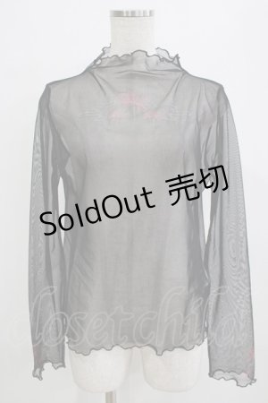 画像: axes femme / 彼岸花PTシアートップス Free ブラック H-26-01-15-089-AX-TO-NS-ZH