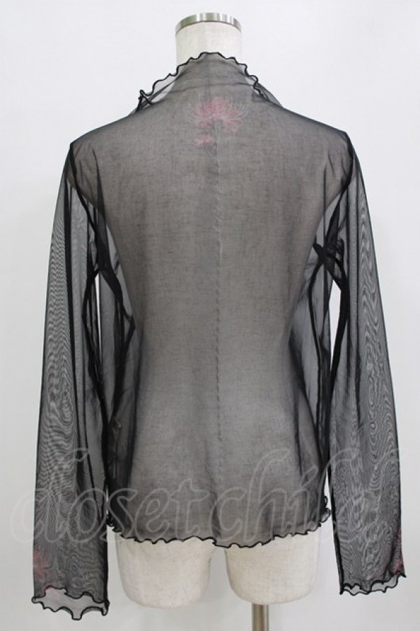 画像3: axes femme / 彼岸花PTシアートップス Free ブラック H-26-01-15-089-AX-TO-NS-ZH (3)