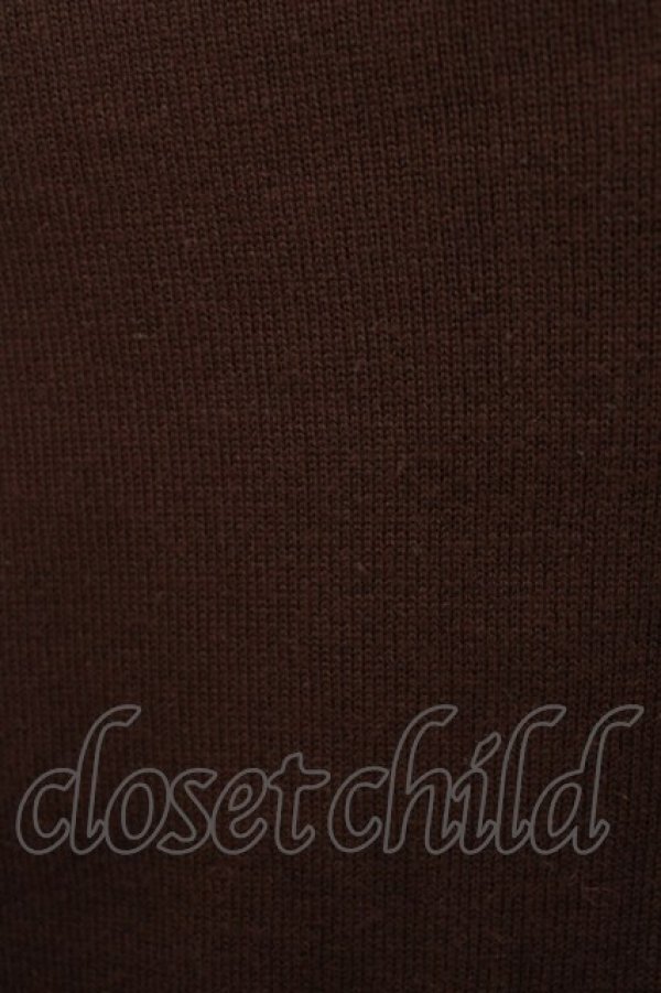 画像4: metamorphose / エンブレム刺繍カーディガン Free ブラウン H-26-01-15-091-ME-TO-NS-ZH (4)