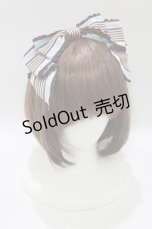 画像: BABY,THE STARS SHINE BRIGHT / ストライプリボンカチューシャ  サックス H-26-01-15-012-BA-AC-NS-ZH