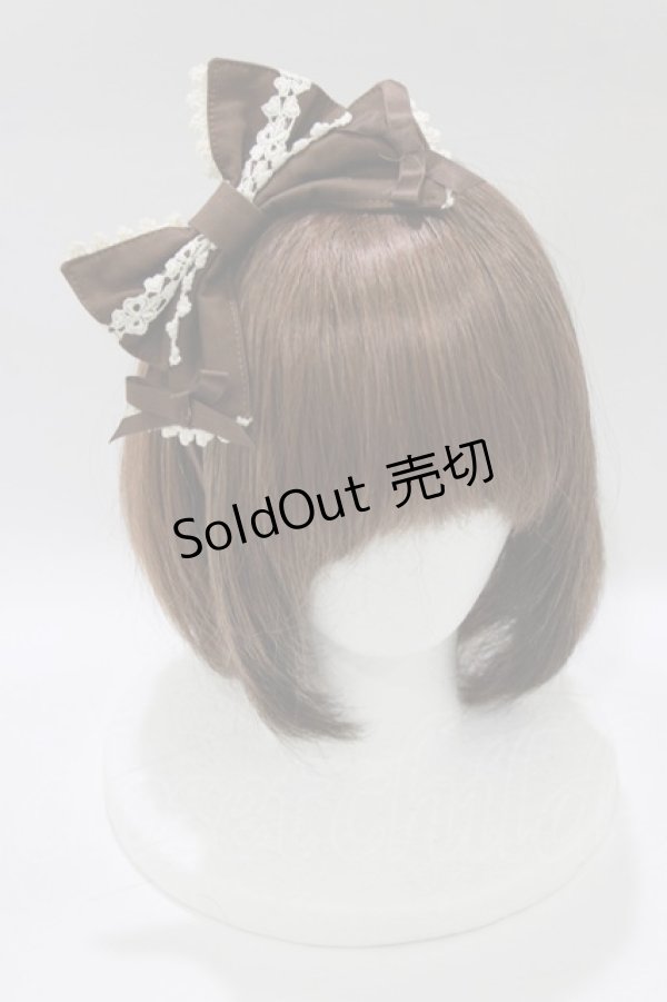 画像1: Angelic Pretty / 童話の中のカチューシャ  ブラウン H-26-01-15-014-AP-AC-NS-ZH (1)