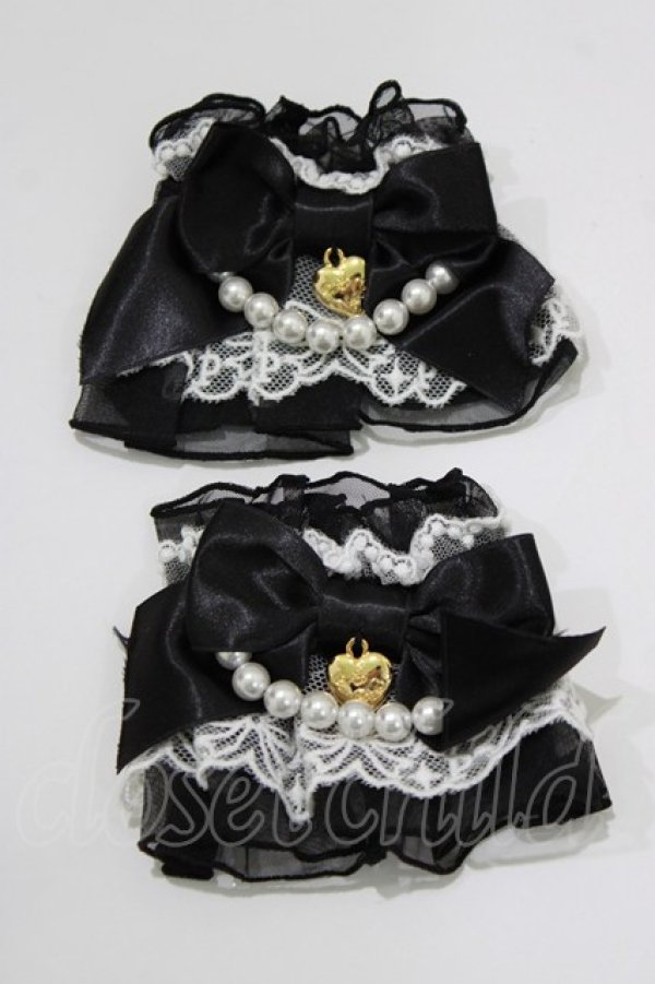 画像1: Angelic Pretty / Dreamy Pearlお袖とめ  ブラック H-26-01-15-016-AP-ZA-NS-ZH (1)