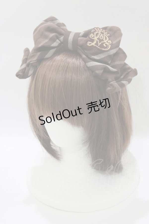 画像1: Angelic Pretty / Loyaltyレジメンカチューシャ  ブラウン H-26-01-15-019-AP-AC-NS-ZH (1)