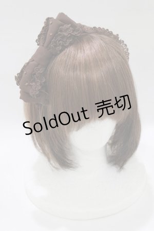 画像: Angelic Pretty / きらきらななめリボンカチューシャ  ブラウン H-26-01-15-021-AP-AC-NS-ZH