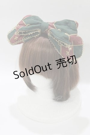 画像: metamorphose / 主の書斎リボンカチューシャ  グリーン H-26-01-15-025-ME-AC-NS-ZH