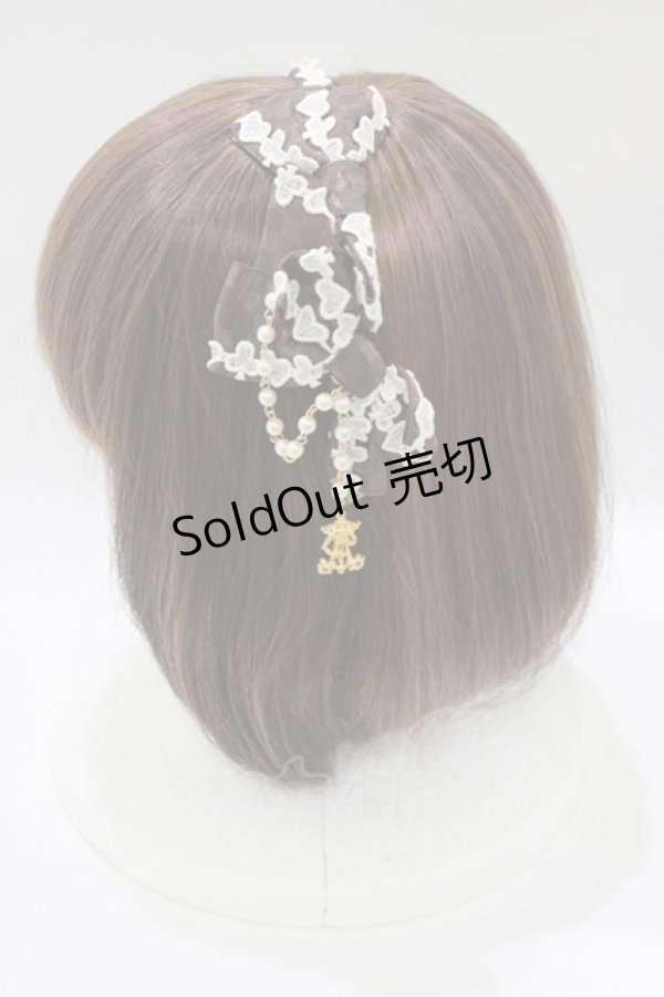 画像2: ALICE and the PIRATES / アリスのトランプリボンカチューシャ  ブラウン H-26-01-15-026-PA-AC-NS-ZH (2)