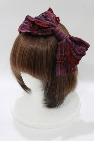 画像: BABY,THE STARS SHINE BRIGHT / レジメンタルオリヴィアカチューシャ  ボルドー H-26-01-15-027-BA-AC-NS-ZH