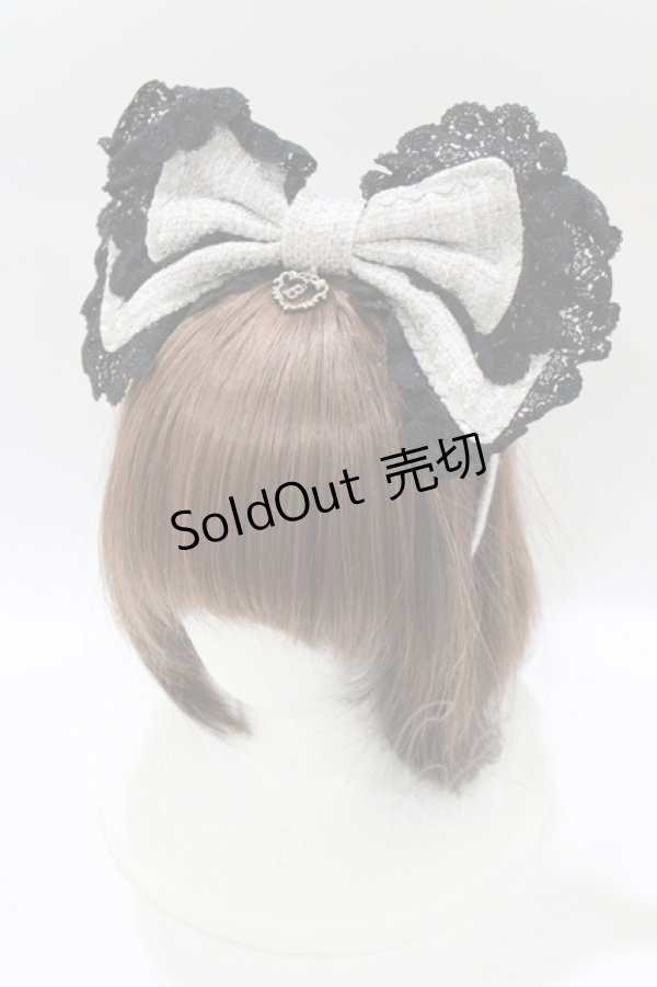 画像1: BABY,THE STARS SHINE BRIGHT / Chelsea la laカチューシャ  グレー H-26-01-15-028-BA-AC-NS-ZH (1)