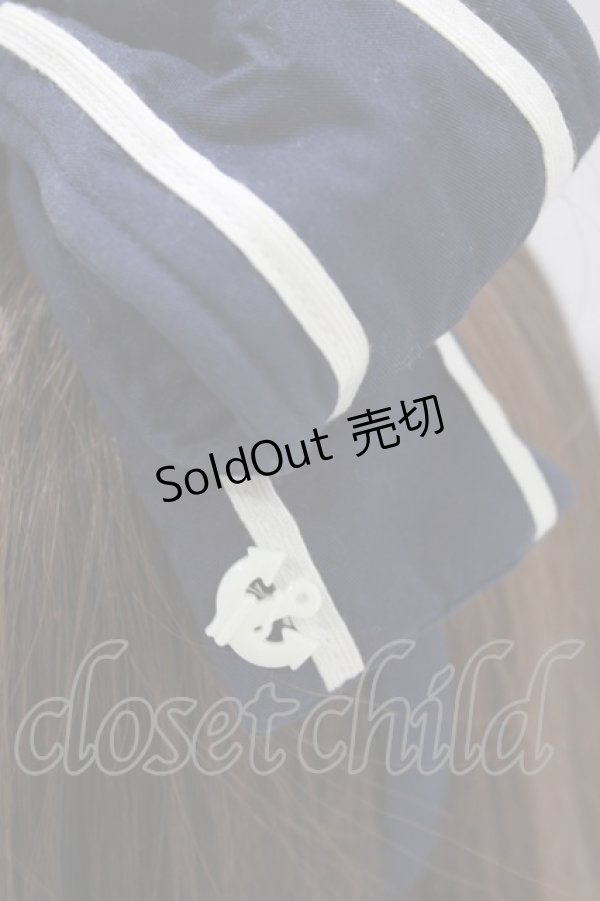 画像2: metamorphose / セーラーリボンカチューシャ  ネイビー H-26-01-15-029-ME-AC-NS-ZH (2)