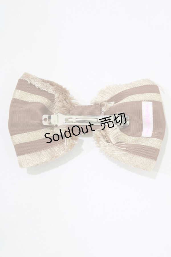 画像3: Angelic Pretty / Royalフリンジバレッタ  ブラウン H-26-01-15-033-AP-AC-NS-ZH (3)