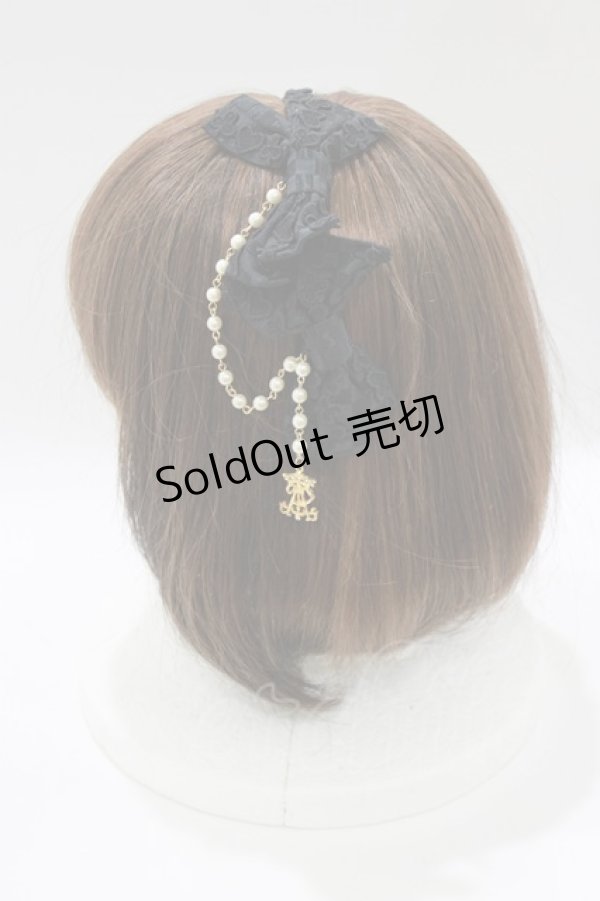 画像2: ALICE and the PIRATES / アリスのトランプリボンカチューシャ  ブラック H-26-01-15-035-PA-AC-NS-ZH (2)