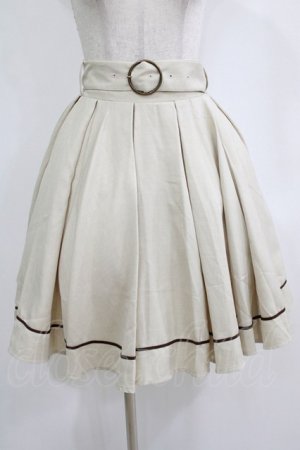 画像: Kurumi Collaboration / フレアマリンアカデミアスカート S アイボリー H-26-01-16-025-GO-SK-NS-ZH