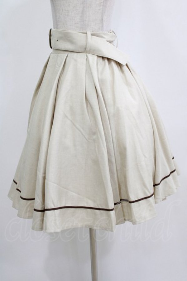 画像2: Kurumi Collaboration / フレアマリンアカデミアスカート S アイボリー H-26-01-16-025-GO-SK-NS-ZH (2)