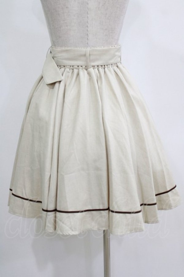 画像3: Kurumi Collaboration / フレアマリンアカデミアスカート S アイボリー H-26-01-16-025-GO-SK-NS-ZH (3)
