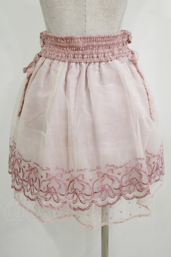 画像3: LIZ LISA / バレエ刺繍スカート Free ピンク H-26-01-16-029-LO-SK-NS-ZH (3)