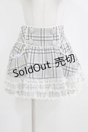 画像: Angelic Pretty / 子供部屋タータンスカート Free グレー H-26-01-16-030-AP-SK-NS-ZH